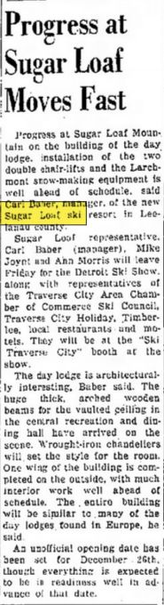 Sugar Loaf Resort - Oct 1964 Major Expansion